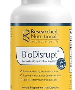 Researched Nutritionals BioDisrupt - Disrupt Biofilm Matrices - Clinically Researched Formula with EnzymesDisrupt Enzyme Blend, Cranberry Extract & N-Acetyl Cysteine (120 Capsules)