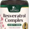 Resveratrol 1800mg Per Serving - Potent Antioxidants for Immune Support - Extra Strength Trans-Resveratrol Supplement Supports Healthy Aging & Heart Health - From Natural...