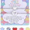 SAM & LORI Cute Back to School Gifts - Adjustable Bracelets Set of 2 for Mommy and Me - Comes in Gift Box with Message Cards