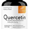 Sandhu's Quercetin 1000mg Per Serving Vegetarian Capsules Bioflavonoids Supports Immune Health & Cardiovascular Health, Respiratory Health, Seasonal Allergy Relief 120 Count