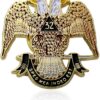 Scottish Rite 32nd Degree Masonic Lapel Pin Badge