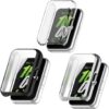 Screen Protector Accessory Compatible for Samsung Galaxy Fit3, Smart Bracelet Soft TPU Slim Full Coverage Protective Case Cover (Pack of 3)