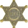 Sheriff Badge, Made of Metal, Police Badge Pin, Western Cop Star Badge, Old West Prop