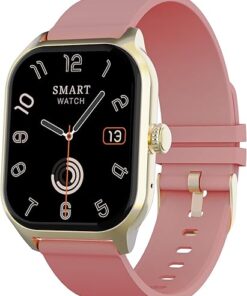 Smart Watch for Men and Women,2.01" HD Screen,Bluetooth Call,Voice Control,Sleep Monitor,Waterproof,Step Calorie Activity Trackers and Smart Watches Digital Watch,Gold