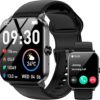 Smart Watch for Men Women Answer/Make Calls and Message Reminder, Fitness Watch 1.85" HD Touch Screen, 100+ Sports Modes/Heart Rate/Sleep Monitor, Activity Trackers for...