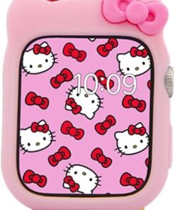 Sonix x Sanrio Apple Watch Cover | Bumper Case for Apple Watch | Protective Silicone Cover | Fits 38mm/40mm/41mm | Hello Kitty - Pink