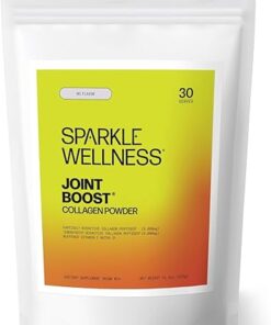 Sparkle Joint Boost (No Flavor) [30-Serves] FORTIGEL & TENDOFORTE Non-GMO Collagen Peptides Protein & Calcium Ascorbate Vitamin C Supplement, Research Based Nutrition for...