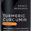 Sports Research Turmeric Curcumin C3 Complex - Softgels with Bioperine Black Pepper Extract & Organic Coconut Oil, Standardized 95% Curcuminoids - Non-GMO Verified & Gluten Free...