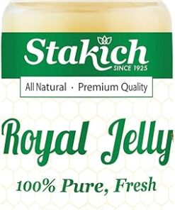 Stakich Fresh Royal Jelly - Pure, All Natural - No Additives/Flavors/Preservatives Added - 2 Ounce (57 Grams)