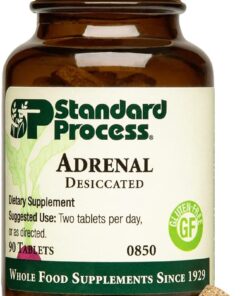 Standard Process- Adrenal Desiccated / Adrenal Support for Energy Production, Immune System Function and Adrenal Health, Gluten Free, 90 Tablets