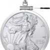 Sterling Silver 1 oz Border Screw Top Coin Border is suitable for 40.6mm diameter 2.98mm thickness, Coins Not Included