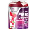 Sugar-Free Fiber Gummies - 4g Soluble Prebiotic Fiber per Serving - Natural Support for Digestive Health & Regularity - Nature's Daily Plant-Based Adult Fiber Supplement Gummy -...