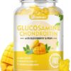 Sugar Free Glucosamine Chondroitin Gummies, Extra Strength 1500mg Glucosamine with Chondroitin MSM & Elderberry & Turmeric, Joint Support Supplement for Men & Women Move Free...