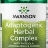 Swanson Rhodiola Ashwagandha Ginseng Complex Mood Energy Immune Function Nervous System Stress Support Adaptogen Herb Supplement 60 Capsules