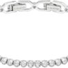 Swarovski Emily Tennis Bracelet Jewelry Collection, Clear Crystals, Blue Crystals, Pink Crystals (Amazon Exclusive)