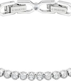 Swarovski Emily Tennis Bracelet Jewelry Collection, Clear Crystals, Blue Crystals, Pink Crystals (Amazon Exclusive)