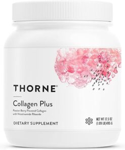 THORNE Collagen Plus - Collagen Peptides Powder with Nicotinamide Riboside and Clinically Studied Ingredients for Skin Texture and Moisture - Healthy Skin, Hair, and Nails -...