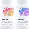 THORNE Multi-Vitamin Elite - Daily Nutritional Supplement - AM Formula Supports Cellular Energy Production and PM Formula Supports Restful Sleep - Gluten-Free, Dairy-Free - 180...