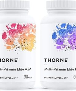 THORNE Multi-Vitamin Elite - Daily Nutritional Supplement - AM Formula Supports Cellular Energy Production and PM Formula Supports Restful Sleep - Gluten-Free, Dairy-Free - 180...