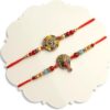 TIED RIBBONS Rakhi for Brother Set of 2 Rakhi Set | Greeting Card | Roli Tikka - Raksha bandhan Rakhi Bracelet for Brother Rakhi 2 Set | Rakhi for Bhaiya | Rakhi Thread