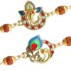 TIED RIBBONS Set of 2 Rakhi for Brother with Gift Set | Rakhi for Bhaiya | Mini Card | Roli Packet - Raksha bandhan Rakhi Bracelet for Brother Rakhi 2 Set | Rakhi Thread