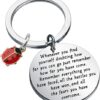 TIIMG Ladybug Inspirational Keychain Ladybug Lover Gifts Good Luck Gifts For Friend Best Friend