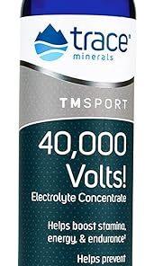 Trace Minerals | 40,000 Volts Liquid Electrolyte Concentrace Drops | Supports Normal Body Hydration and Muscle Function | Ionic Minerals, Magnesium, Potassium | 48 Servings...