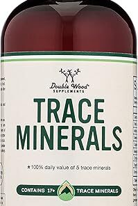 Trace Minerals (Liquid Trace Mineral Drops) Over 17+ Trace Minerals and 100% Daily Value of 5 Trace Minerals: Iodine, Selenium, Copper, Manganese, Chromium for (Add to Drinking...