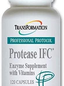 Transformation Enzyme Protease IFC 120 Caps Enzyme Supplement, 1 Practitioner Recommended, Natural Support for Muscle and Fatigue, with High Rich Vitamin A, E, C, Zinc, and...