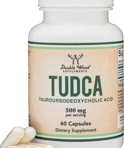 TUDCA Bile Salts Liver Support Supplement, 500mg Servings, Liver and Gallbladder Cleanse Supplement (60 Capsules, 250mg) Genuine Bile Acid TUDCA with Strong Bitter Taste by...