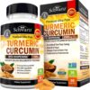 Turmeric Curcumin with Black Pepper Extract 1500mg - High Absorption Ultra Potent Turmeric Supplement with 95% Curcuminoids and BioPerine - Non GMO Turmeric Capsules for Joint...