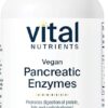 Vital Nutrients Vegan Pancreatic Enzymes | Digestive Enzymes for Women & Men | Enzymes for Digestion Support Gut Health | Relief from Gas & Bloating | Gluten, Dairy, Soy Free |...