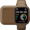 Watch Charger Power Bank case Fast Charging Portable Power Bank for IWatch Outdoor Magnetic Wireless Charger Cable for Series 9 Ultra 49mm 44mm 45mm (Brown, 45mm)