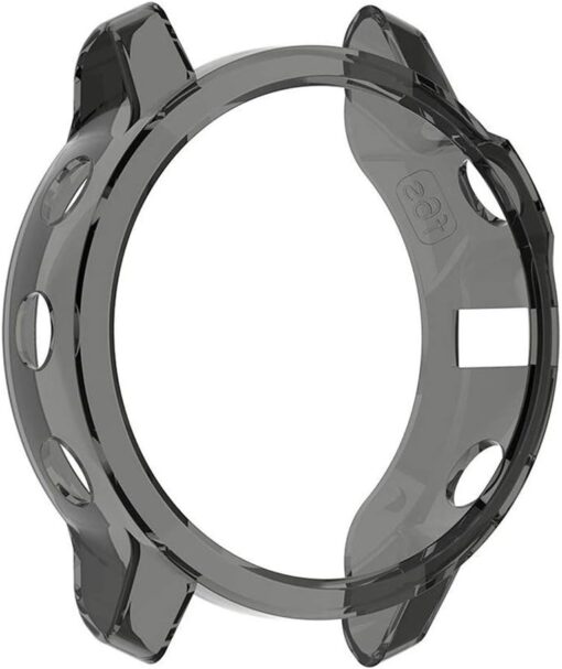 Watch Protector for Garmin Fenix 6s TPU Half Coverage Smart Watch Protevtice Case (Black) (Color : Black)