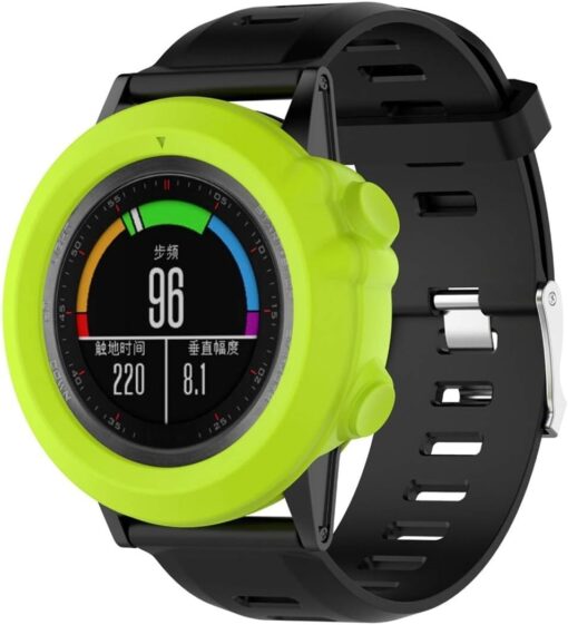 Watch Protector Smart Watch Silicone Protective Case for Garmin Fenix 3 (Army Green) (Color : Green)