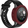 Watch Protector Smart Watch Silicone Protective Case, Host not Included for Garmin Fenix 5S (White) (Color : Dark Red)