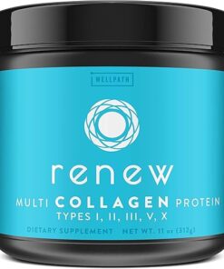 WellPath Renew Collagen for Women – Multi Collagen Peptides Protein Powder | Hydrolyzed Grassfed Bovine, Marine, & Chicken Collagen Peptides Supplement | Type I, II, III, V, and...