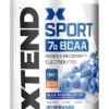 XTEND Sport BCAA Powder Blue Raspberry Ice - Electrolyte Powder for Recovery & Hydration with Amino Acids - 30 Servings