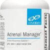 XYMOGEN Adrenal Manager - Energy, Stress Response + Adrenal Gland Support - Adrenal Supplement with L-Tyrosine, Zinc Chelate, Vit B6, Magnesium, Pantothenic Acid, Rhodiola Rosea...