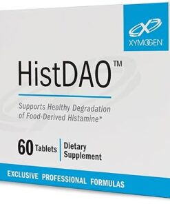 XYMOGEN HistDAO - DAO Enzyme Supplement to Supports Healthy Degradation of Food-Derived Histamine - Diamine Oxidase for Digestive Health 20,000 HDU Per Serving (60 Tablets)