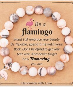 "You're Flamazing Flamingo Bracelet Gifts For Women Teen Girls